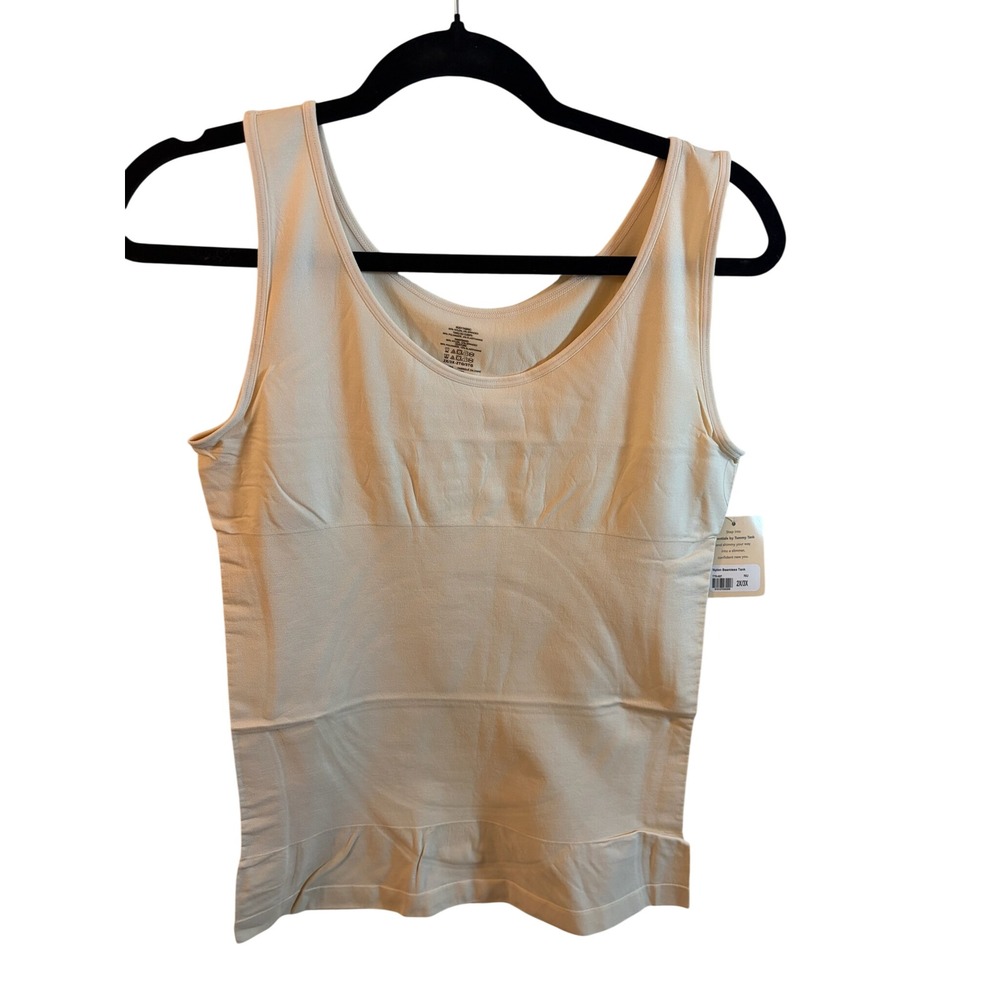 Essentials by Tummy Tank Womens Nude Nylon Seamless Tummy Tank TT5-007 S/M